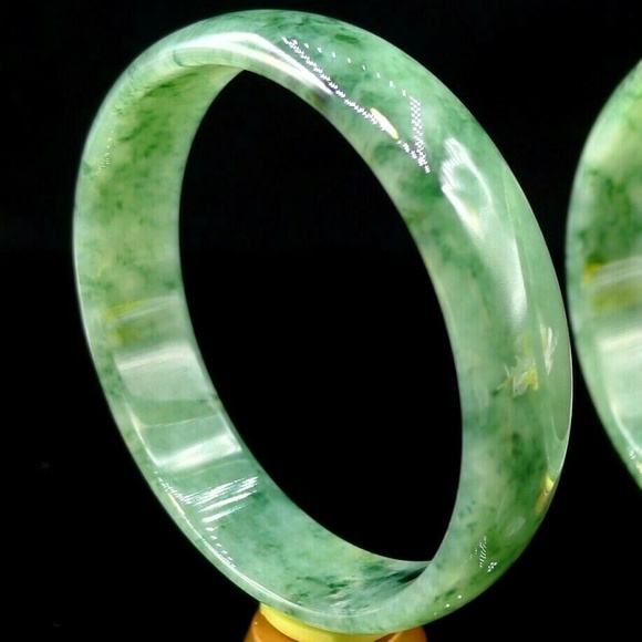 52.4mm Certified 100% Natural Grade A Jadeite Jade Bracelet Bangle - Picture 3 of 7